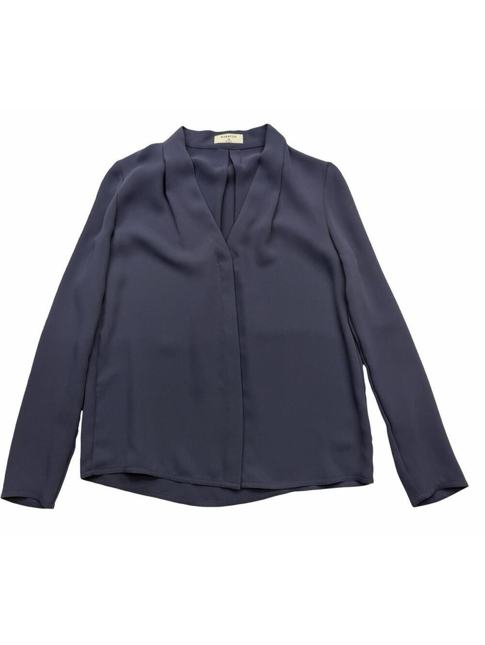 Aritzia Babaton Akira Power Blouse Grey Blue Size XS